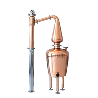 Alambic à gin miniature 50L avec panier à plantes aromatiques en acier inoxydable pour la fabrication artisanale de gin et de spiritueux aromatisés