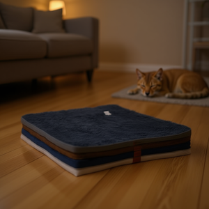 Tappetino per Animali Domestici in Velluto Pavone Grigio Scuro 5cm Spesso 80*120 Comodo ed Elegante - Product Image 3