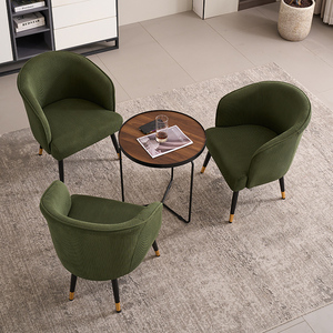 Style nordique moderne Simple lumière luxe haut de gamme chaise de <span class=keywords><strong>salle</strong></span> <span class=keywords><strong>à</strong></span> <span class=keywords><strong>manger</strong></span> dossier en tissu pour la maison salon hôtel <span class=keywords><strong>but</strong></span> de négociation - Product Image 4