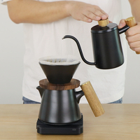 DHPO Business Kit d'équipement de brassage de café de voyage de luxe écologique Portable verser sur la tasse à café ensemble de tasse à cappuccino en céramique