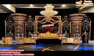 Top <b>Wedding</b> Golden Fiber Stage Fiji Majestic <b>Wedding</b> Jhrokha <b>Frame</b> Stage Exclusive <b>Wedding</b> Fiber Stage with Jhrokha <b>Frame</b> - Product Image 4