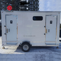 Mobile extérieur luxe Portable salles de bains toilettes remorque Portable Camping toilette caisse en bois pièces de rechange gratuites modèle 3D conception