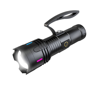 Siêu Điện Hợp Kim Nhôm Cầm Tay Torch Ánh Sáng Có Thể Sạc Lại Đèn Pin Trắng Laser Spotlight Đèn Pin - Product Image 4