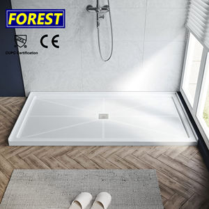 ถาดรองน้ำฝักบัวห้องน้ำทันสมัยถาดรองน้ำทำความสะอาดง่ายเรซินและหินเทียมสำหรับฐานอาบน้ำ - Product Image 4