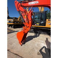 Mini-excavatrice d'occasion Kubota U55-5, 5,5 tonnes, hydraulique, sur chenilles, d'origine japonaise, certifiée CE EPA, faible nombre d'heures, à vendre