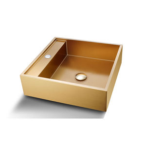 Oro pittura di colore Foshan lavello rubinetto di design in acciaio lavaggio a mano lavello - Product Image 1