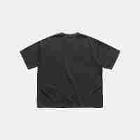T-shirt court SINS BOXY 100% coton, col rond, style streetwear, manches courtes, tissu épais