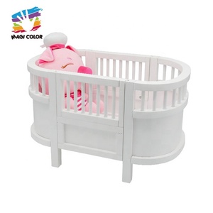 Новая модная миниатюрная деревянная кукольная кровать W06B094 - Product Image 3