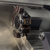 Tour CNC à 3 axes horizontaux automatiques CK52PT avec poste à outils intégré et base en fonte épaissie pour éliminer les vibrations de coupe