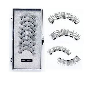 Ensemble d'extensions magnétiques 3D en vison pour le bricolage, réutilisables, en caoutchouc souple, sans colle, sans eye-liner, <span class=keywords><strong>cils</strong></span> magnétiques N35 en néodyme - Product Image 1