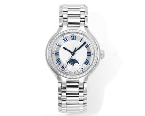 Montres mécaniques de créateur de haute qualité, best-sellers, en argent, avec phases de lune - Product Image 1