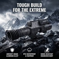TYPHON NV101 - Telescopio de Visión Nocturna Profesional Táctico Ajustable de Aleación de Aluminio, 3-18x 22 mm, Base de Montaje, Impermeable