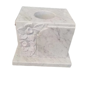 SW STONE Pierre de <span class=keywords><strong>marbre</strong></span> blanc Carrare personnalisée, cimetière, roses sculptées à la main, <span class=keywords><strong>pot</strong></span> à fleurs, vase de tombe, pierres tombales, moderne, européen, extérieur - Product Image 1