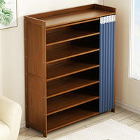 Étagère à chaussures simple pour la maison, anti-poussière, multi-niveaux, gain de place, armoire à chaussures de porte pour dortoir, étagère de rangement