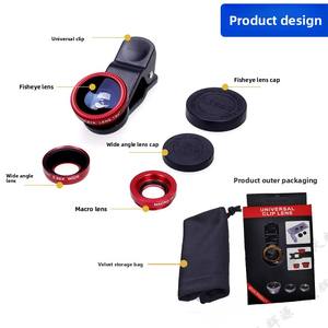 Objectif universel pour téléphone trois-en-un avec lentille fisheye, grand angle et <span class=keywords><strong>macro</strong></span> pour selfie et photographie <span class=keywords><strong>macro</strong></span> - Product Image 5