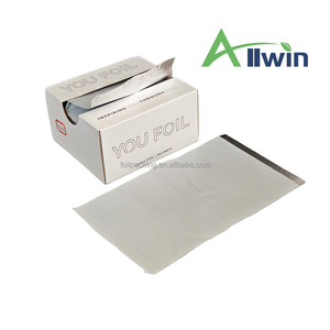 <strong>Aluminum</strong> <strong>Foil</strong> for Highlights Alumihair 13x28cm Pack of 500 Non-slip Branded Hair <strong>Foil</strong> Branded Hair <strong>Foil</strong> OEM Brand - Product Image 2