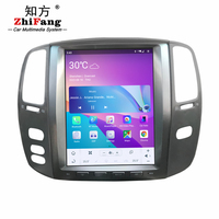 ZF-1305G Navigation GPS à écran vertical Android pour Toyota pour Land Cruiser 100 pour Lexus Lx470 Lecteur DVD de voiture