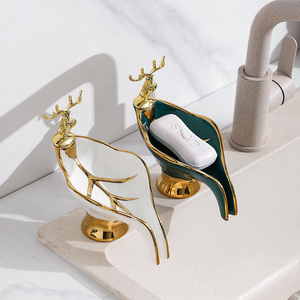 Jabonera Creativa de Cerámica con Forma de Hoja para Baño, Jabonera para el Hogar y Jabonera para Lavandería, Accesorios para Baño y Aseo - Product Image 6