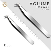 Pince à épiler professionnelle pour extensions de cils en gros, à pointe en fibre, antistatique, en acier inoxydable, outil de soin des cils personnalisable avec logo pour salon