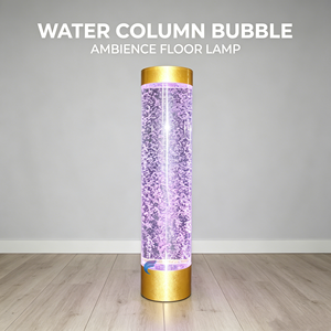 Customized Indoor Home Decor LED-Accent Decorative Pillar Lamp Art Deco Style Romantic Water Bubble Divider Christmas Tabletop - Product Image 2