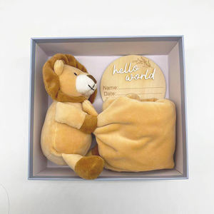 หมูที่กําหนดเองยัดผ้าห่มผ้าฝ้ายน่ารักสิงโตเด็กผ้าห่มรักษาความปลอดภัยตุ๊กตาเด็กความปลอดภัย Swaddle ผ้าห่ม - Product Image 4