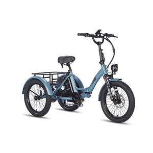 Triciclo Eléctrico FAFREES F20 con Motor de 500W, Capacidad de Carga de 180 kg, Alcance de 110 km, Diseño Plegable, Color Negro Gunmetal, Homologado para la UE - Product Image 2