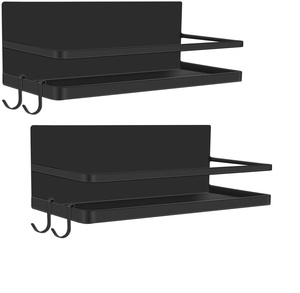 Amazon new magnetic spice rack organizer single tier spice storage shelf for jars attaching to refrigerator, steel things