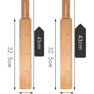 NFS rắn tre gỗ có thể thu vào phân vùng nhà bếp ngăn kéo chia Nhỏ Lưu Trữ bảng Kệ ngăn - Product Image 6