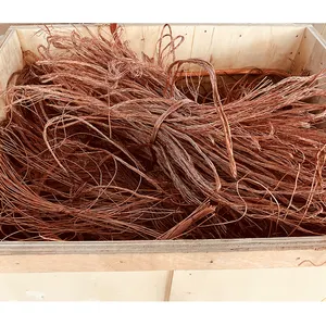 La base de reciclaje de chatarra de cobre suministra directamente alambre de cobre de chatarra de alta pureza a precio de descuento 99.9%