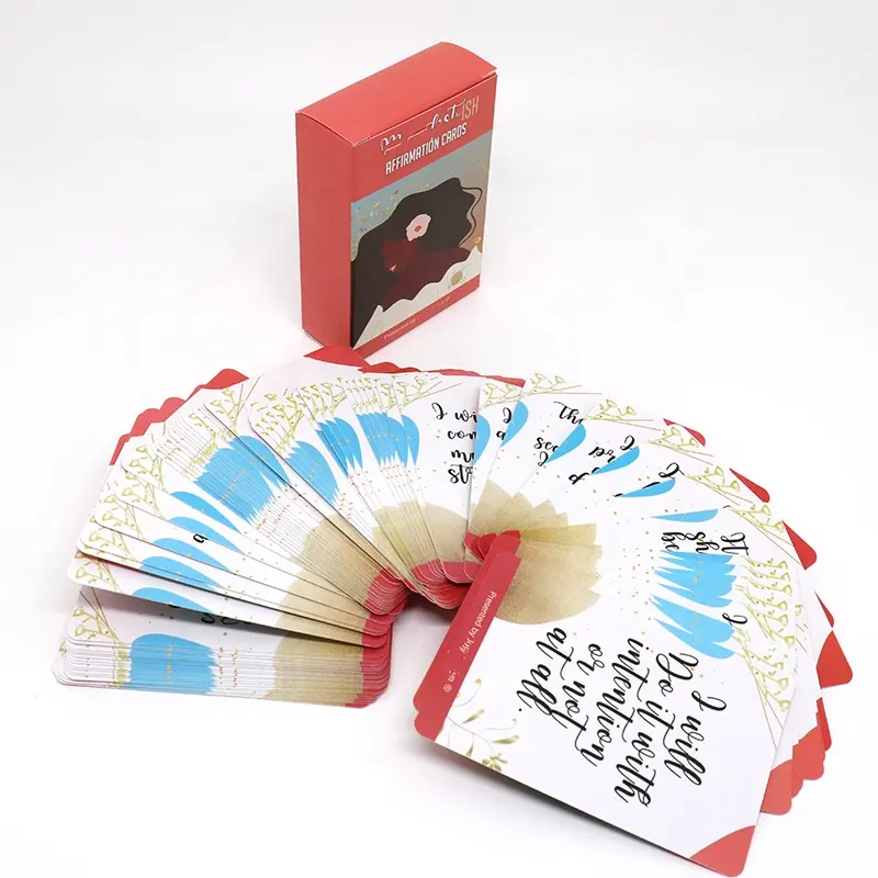 Mini caixa de bolso personalizada recebe mensagens bem colectoras cartões inspiracionais de affiação motivacional