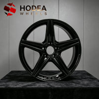 Jantes forgées HODEA 17/18/19/20/21/22 pouces à 5 branches, noir brillant, pour Mercedes AMG BMW Audi, jantes personnalisées