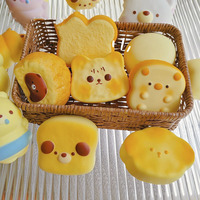 Nourriture Slow Rising Squishy Toy Bun Pain Animal Kawaii Peluches Enfant Squeeze Squishy Soulagement Du Stress Jouets pour Adultes Enfants