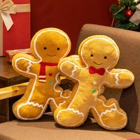Contoh Gratis Gantungan Kunci Manusia Roti Jahe Natal Mainan Boneka Super Lembut dengan Isian Kapas PP Hasil Cuci yang Nyaman