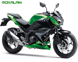 Carenado para Motocicleta Kawasaki Z250 2015 <span class=keywords><strong>2016</strong></span> Z 250 <span class=keywords><strong>Z300</strong></span> 15 16 Z 300, Diseño Moderno en Verde y Negro - Product Image 1