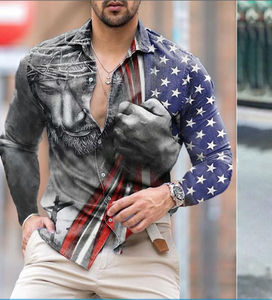 Camisas de manga larga con botones para hombre, camisa de vestir formal de negocios informal ajustada sólida - Product Image 2