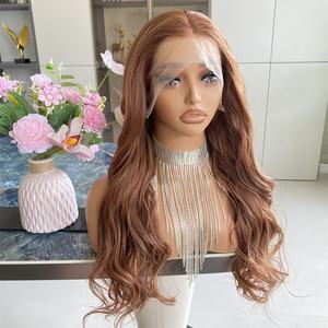 Perruque à lacet frontal 13X4 en fibre Futura japonaise CARKIRA, vente en gros d'usine 2025, résistante à la chaleur, dentelle transparente, longue vague italienne, pour femmes - Product Image 3