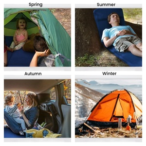 4 mùa bền gấp Bộ nhớ đàn hồi cao bọt cắm trại Nệm cuộn lên trong một túi mang theo Lều pad cho đi bộ đường dài - Product Image 6