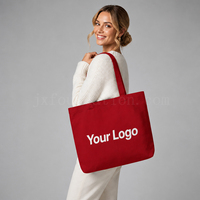 Sac fourre-tout en toile de coton écologique avec logo personnalisé, 45*35*10CM, grande capacité, sac de rangement pour la maison, pochette réutilisable pour articles divers
