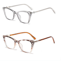 Lunettes de lecture œil-de-chat unisexe de luxe vintage, monture TR90, verres optiques anti-lumière bleue, strass en cristal, solides