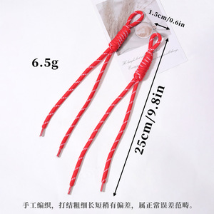 Pendentif en corde de nylon colorée tendance avec nœuds pour accessoires de mode, cadeau unisexe, origine Yiwu - Product Image 4