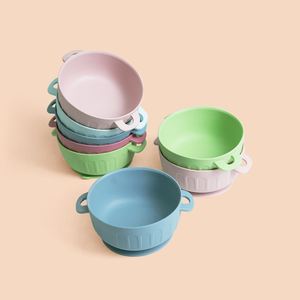 Es-Pro Best-selling Silicone Baby Feeding Utensils Soft Silicone BPA-free Ear-shaped Silicone Feeding Bowl with Strong Suction - Product Image 1