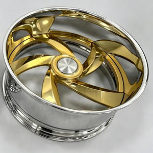Jantes forgées deux pièces Langlun, très demandées, 20, 22, 24, 26, 28 pouces, pour camion, compatibles Impala SS Cutlass Vert - Product Image 4