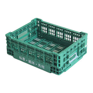 folding storage box fruit crate turnover box Foldable turnover basket Multi-size Transportation Storage Plastic Crates