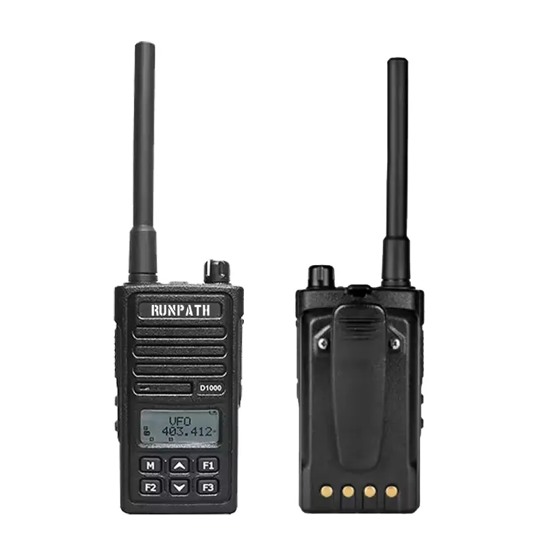 Radio móvil portátil de doble banda, radio digital DMR duradera, práctica, confiable, de audio de grado profesional