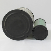 Cartouche filtrante pour polymère en phase molle, pièces de moteur d'excavatrice, filtre à air, élément filtrant plissé en acier inoxydable sur mesure pour huile hydraulique