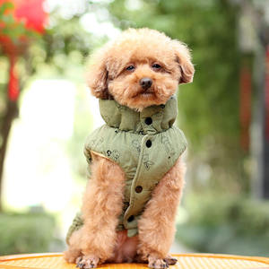 सर्दियों कुत्ते कोट नरम बनियान कुत्ते पालतू कपड़े के लिए आउटडोर बड़े और गर्म कुत्ते puffer कोट - Product Image 2