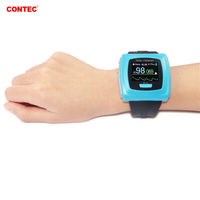 Mestek Contec — oxymètre de pouls au poignet sims50f, compteur d'oxygène dans le sang, sonde SPO2, moniteur de rythme cardiaque, alarme de rythme cardiaque, enregistrement de 24 heures