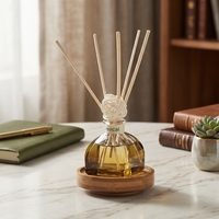 Diffuseur de parfum sans flamme 50 ml à bâtonnets d'aromathérapie, désodorisant pour chambre et toilettes, ornement d'ambiance pour la maison