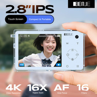 Kamera Video Digital Mirrorless 4K Benjie Baru dengan Layar Sentuh 2,8 inci, Resolusi Tinggi 64MP, dan Stabilisasi Gambar untuk Siswi