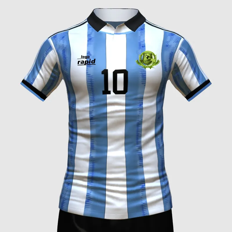 بيع بالجملة شبكة ممارسة كرة القدم قمصان كاميسا دي ميسي تي شيرت fifaer worldes cup camiseta de argentina جيرسيه الأرجنتين